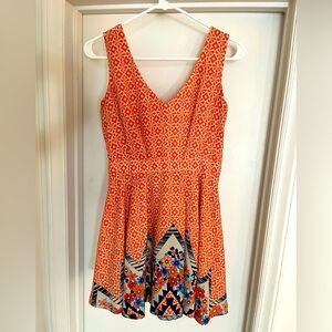 Sundress, fit & flare style.